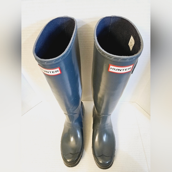 Hunter Womens Original Tall Gloss Rainboots - Picture 10 of 13